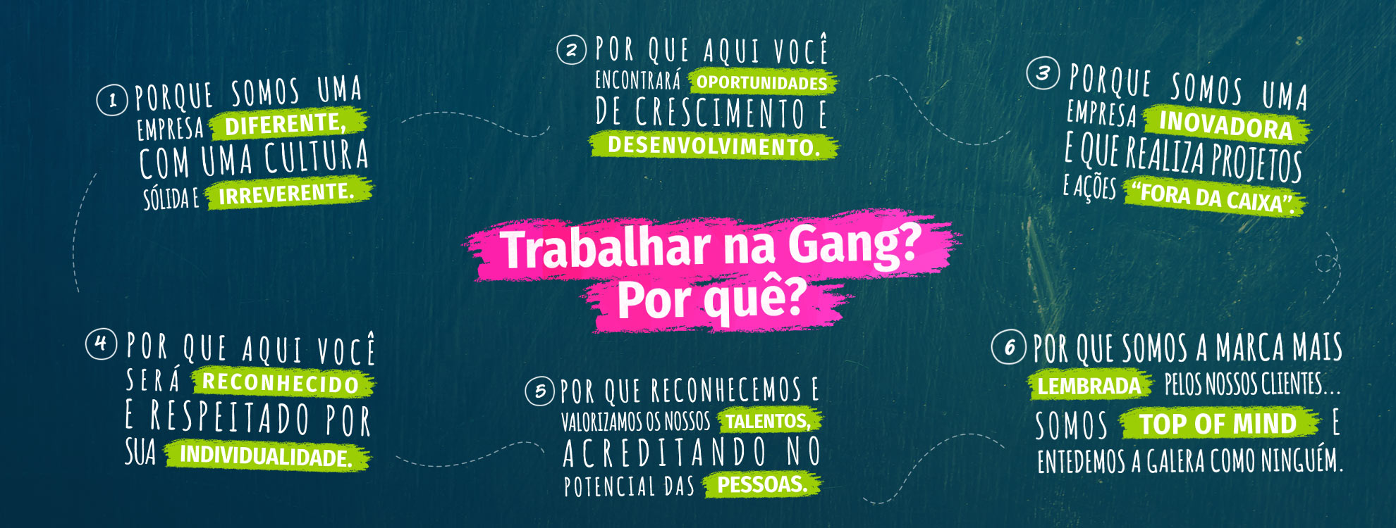Trabalhar na Gang? Por quê?